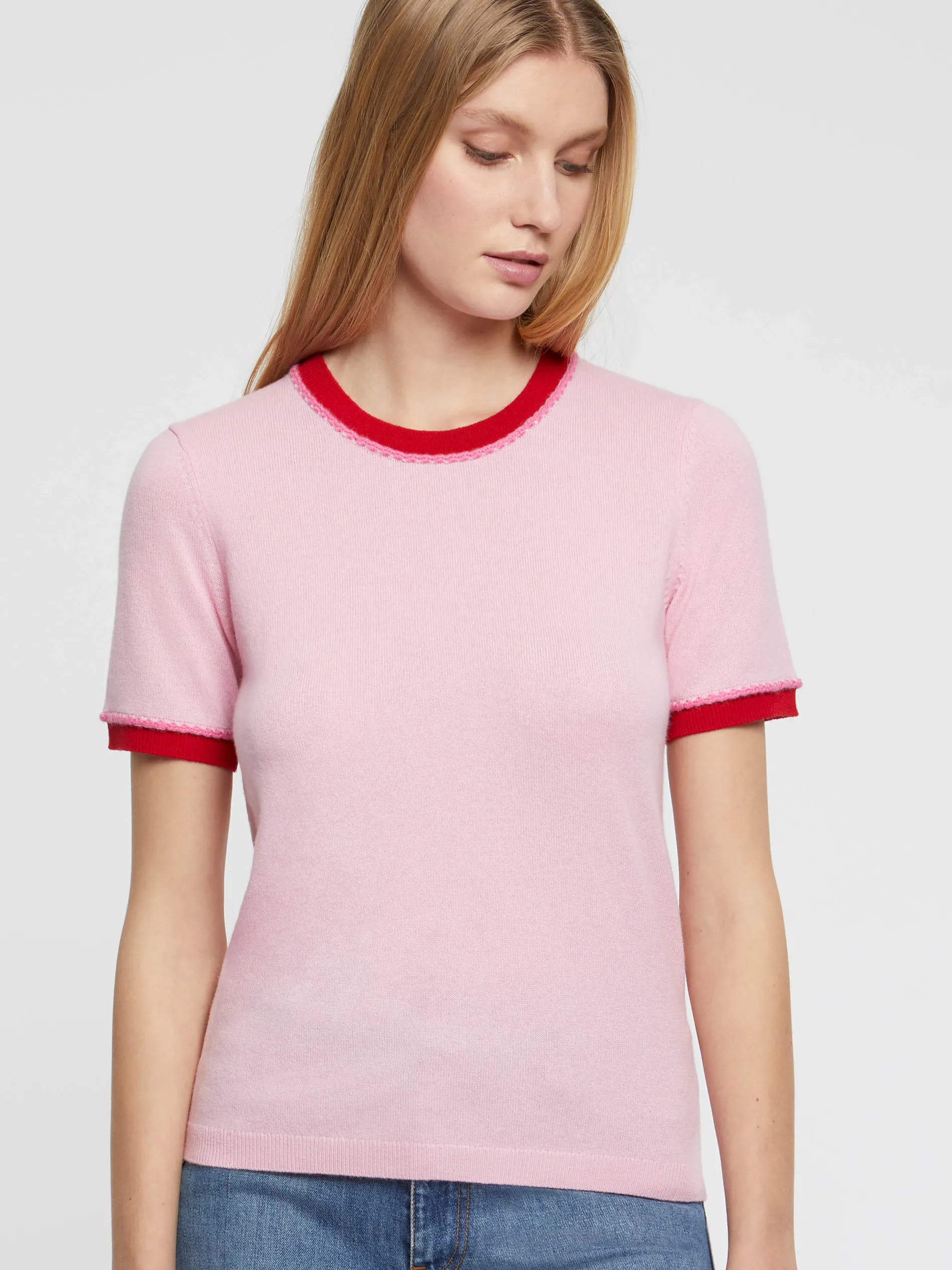 Paule Ka Pull Manches Courtes En Laine Et Cachemire<Femme Pulls Et Cardigans