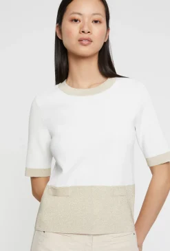 Paule Ka Pull Manches Courtes En Maille Milano Et Lurex<Femme Pulls Et Cardigans