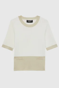 Paule Ka Pull Manches Courtes En Maille Milano Et Lurex<Femme Pulls Et Cardigans