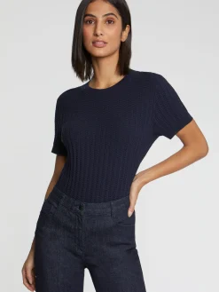 Paule Ka Pull Manches Courtes En Point Fantaisie<Femme Pulls Et Cardigans