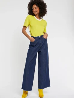 Paule Ka Pull Manches Courtes En Soie Et Coton<Femme Pulls Et Cardigans