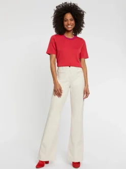 Paule Ka Pull Manches Courtes En Soie Et Coton<Femme Pulls Et Cardigans