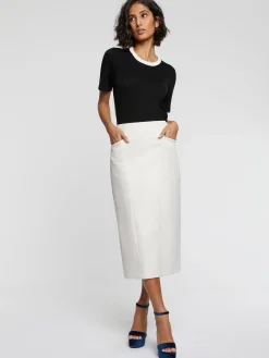 Paule Ka Pull Manches Courtes En Soie Et Coton<Femme Pulls Et Cardigans