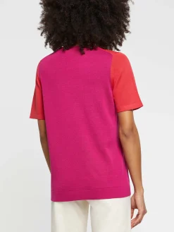 Paule Ka Pull Manches Courtes En Soie Et Coton<Femme Pulls Et Cardigans