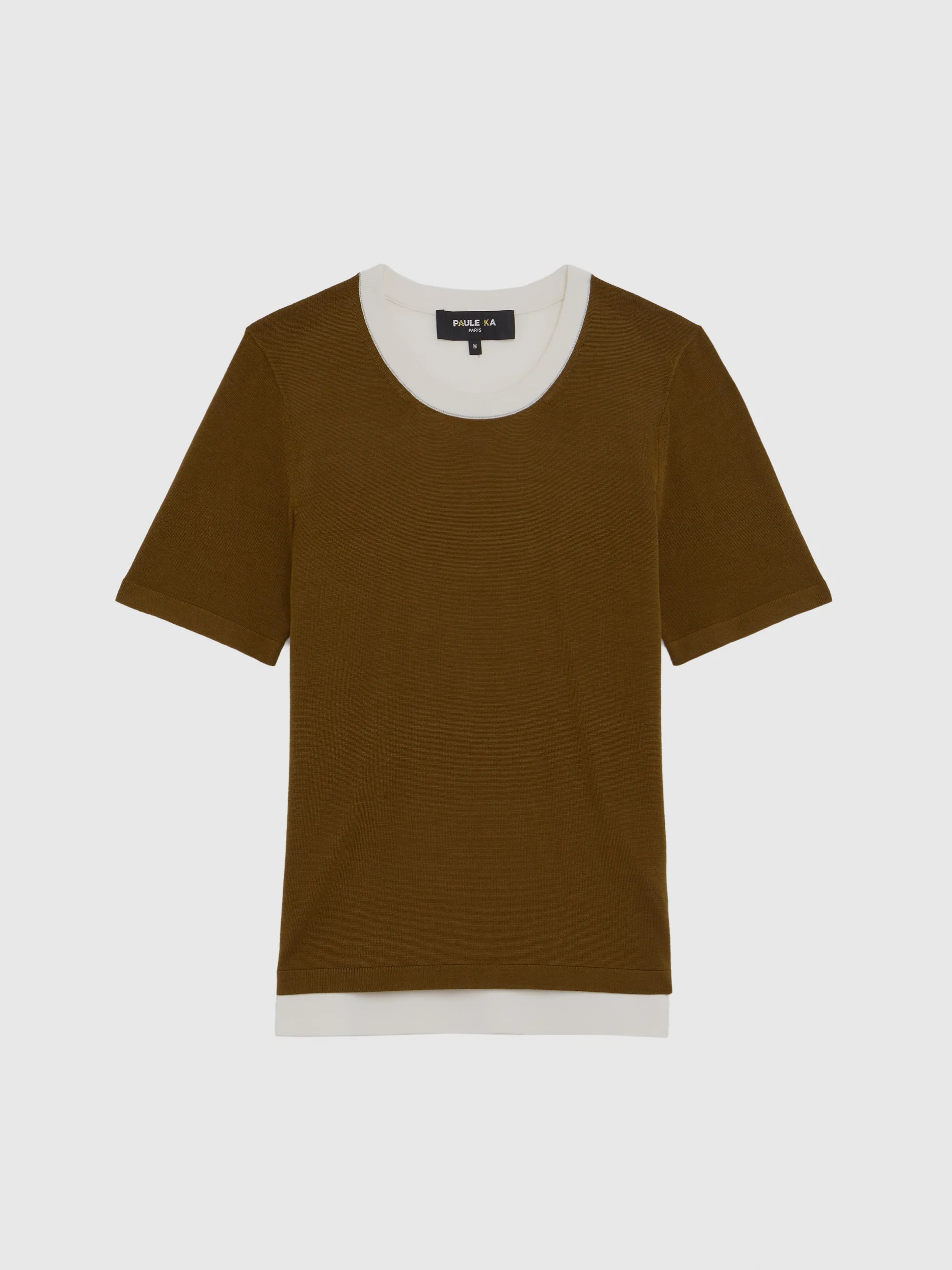 Paule Ka Pull Manches Courtes En Soie Et Coton<Femme Pulls Et Cardigans