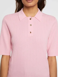 Paule Ka Pull Polo En Laine En Maille Cotelee<Femme Pulls Et Cardigans