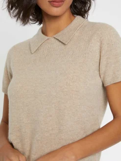 Paule Ka Pull Polo Manches Courtes En Cachemire<Femme Pulls Et Cardigans