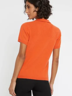 Paule Ka Pull Polo Manches Courtes En Cachemire<Femme Pulls Et Cardigans