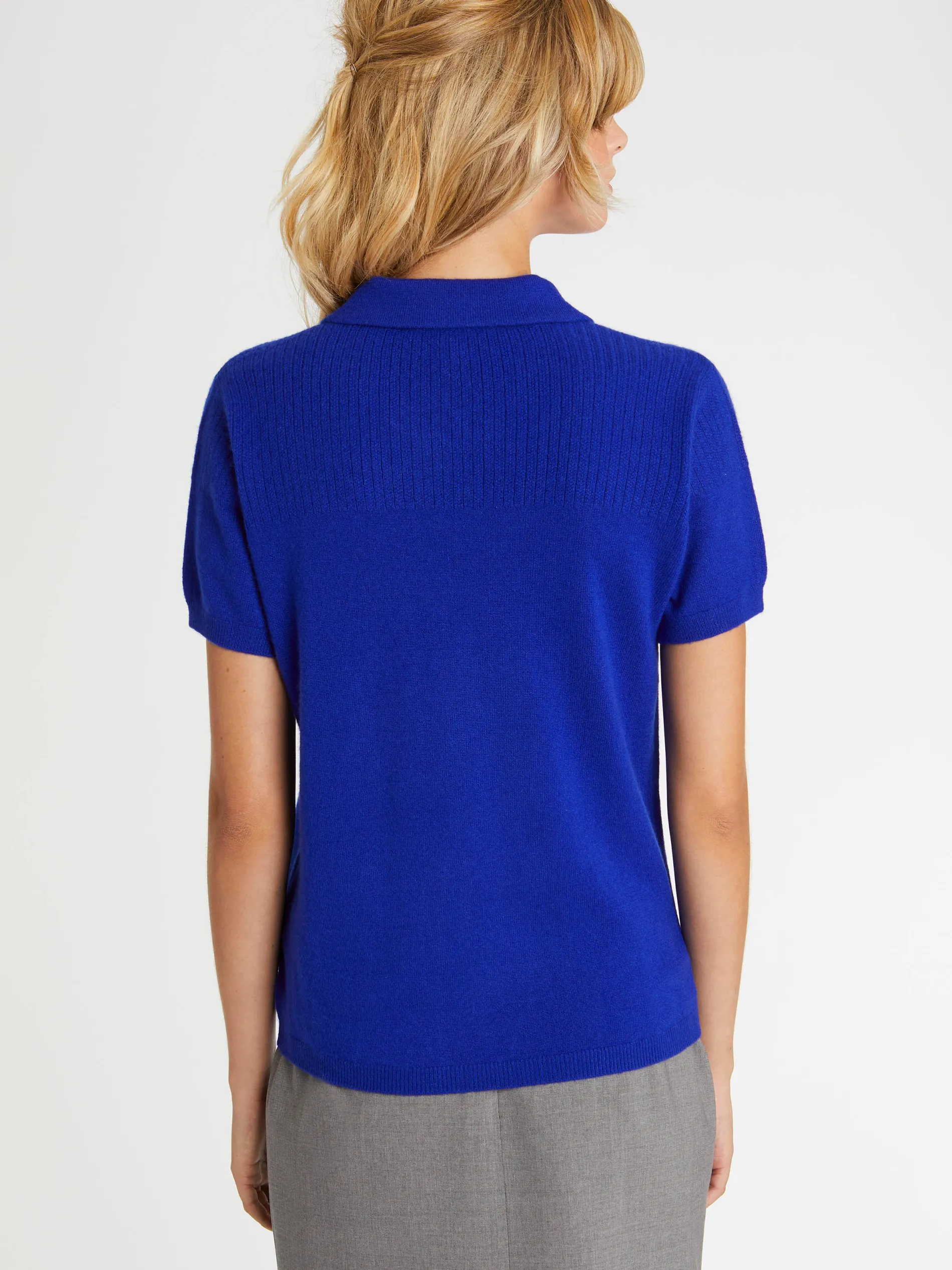 Paule Ka Pull Polo Manches Courtes En Cachemire<Femme Pulls Et Cardigans