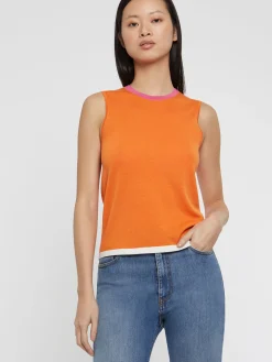 Paule Ka Pull Sans Manche En Soie<Femme Pulls Et Cardigans