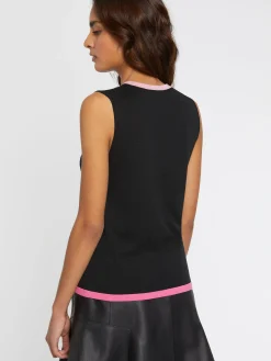 Paule Ka Pull Sans Manche En Soie<Femme Pulls Et Cardigans