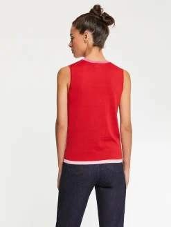 Paule Ka Pull Sans Manche En Soie<Femme Pulls Et Cardigans