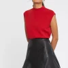 Paule Ka Pull Sans Manches En Viscose<Femme Pulls Et Cardigans
