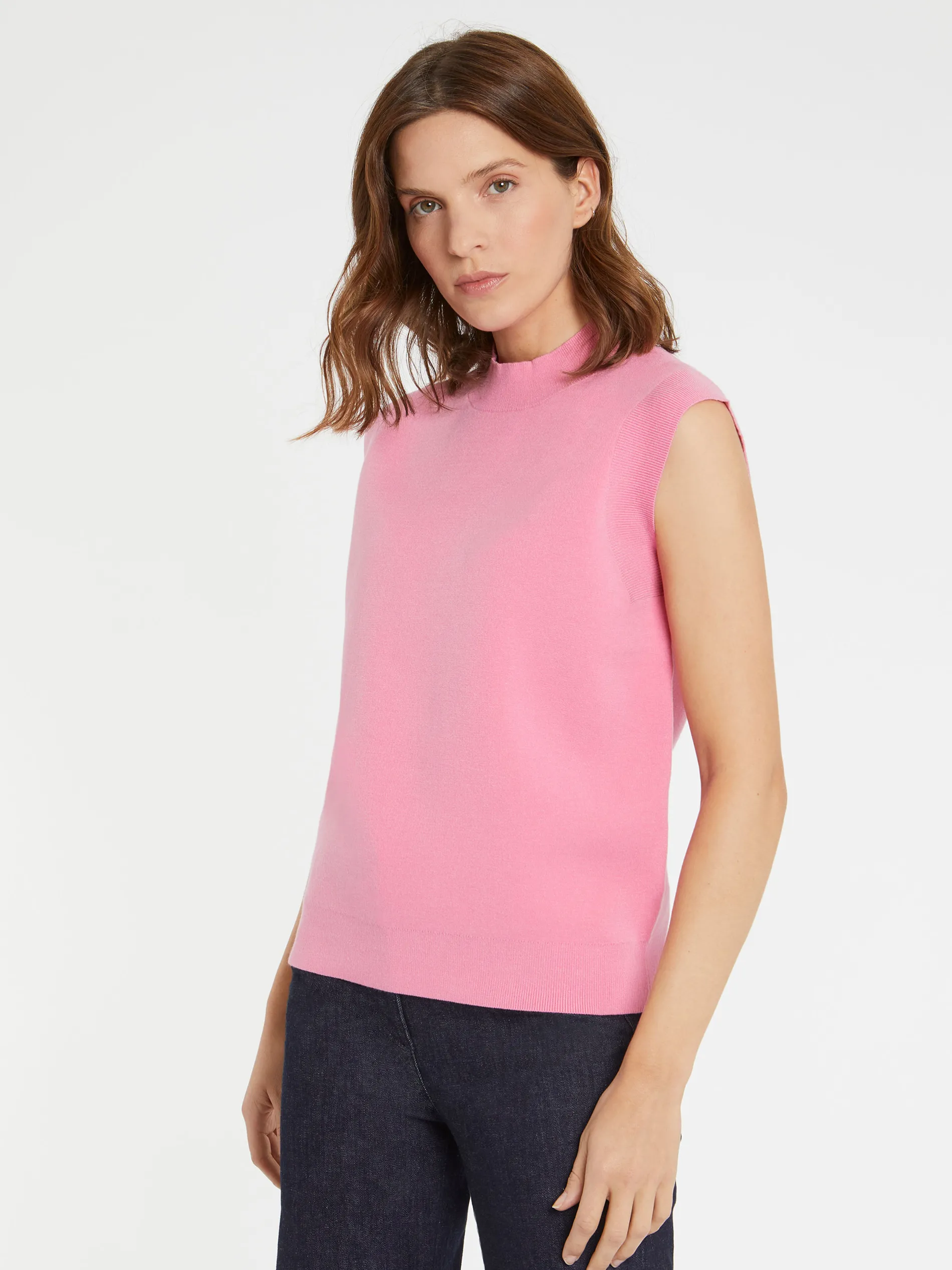Paule Ka Pull Sans Manches En Viscose<Femme Pulls Et Cardigans