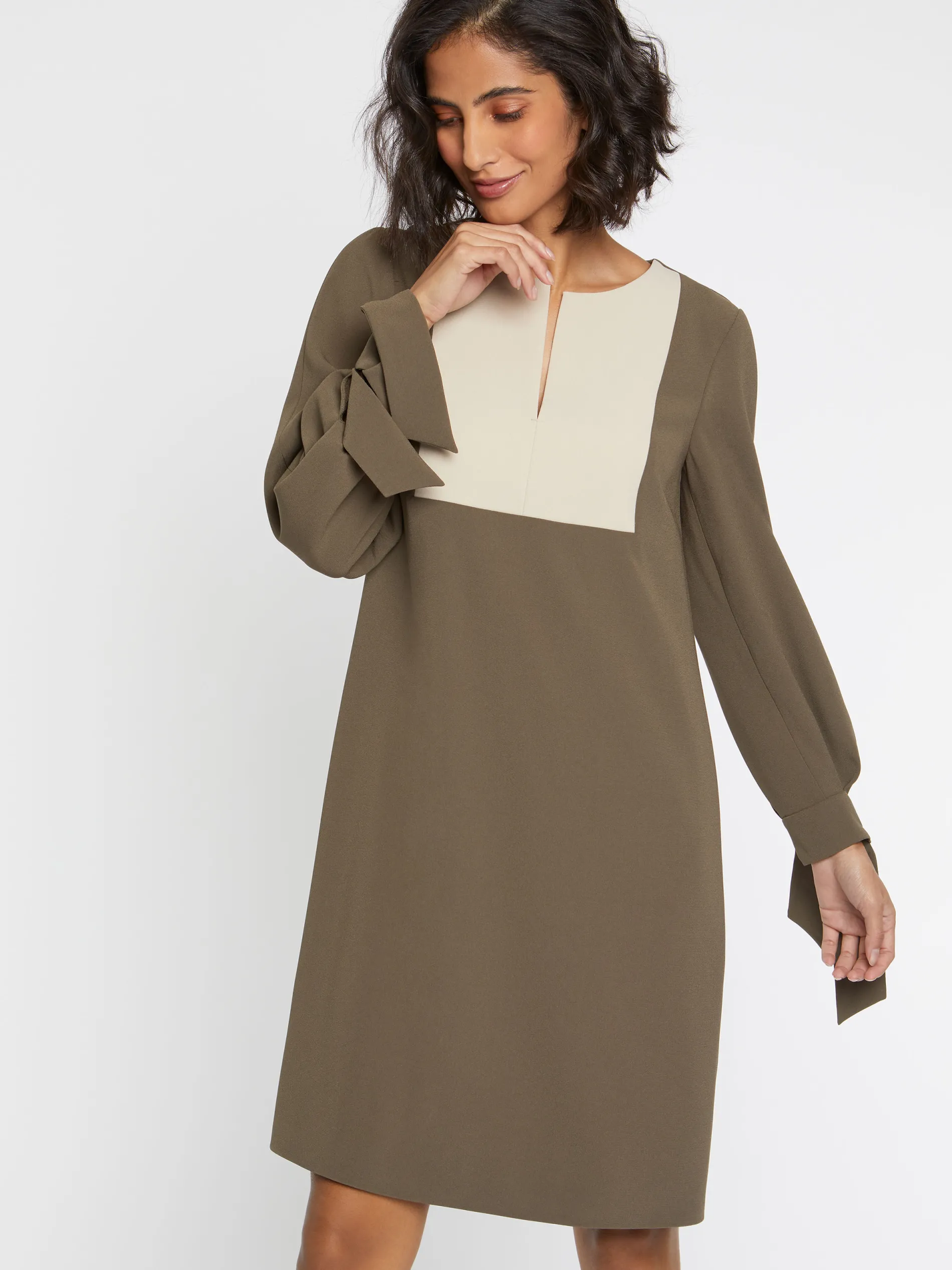 Paule Ka Robe A Plastron En Tissu Crepe<Femme Robes
