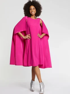 Paule Ka Robe Cape En Crepe Envers Satin<Femme Robes