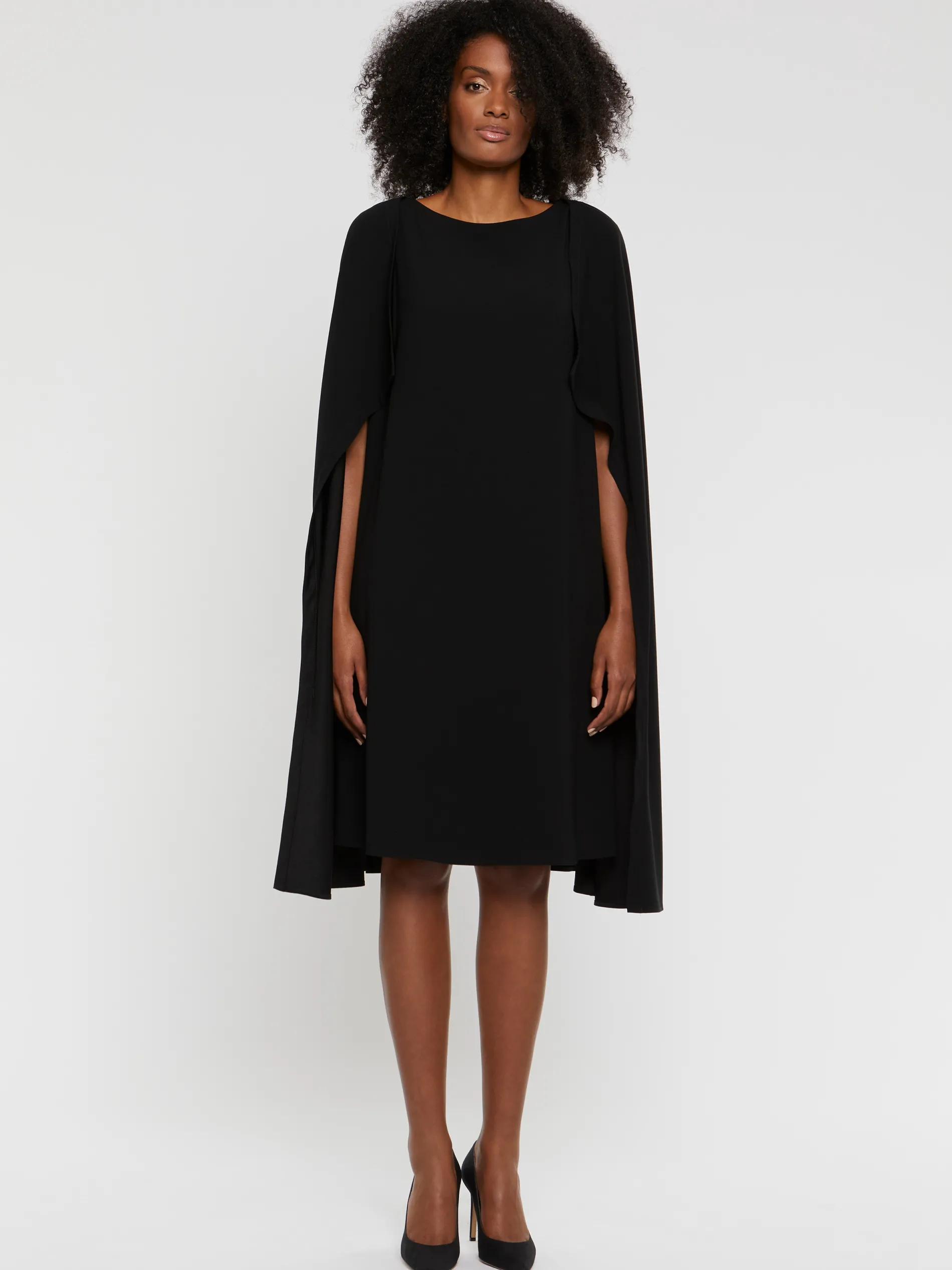 Paule Ka Robe Cape En Crepe Envers Satin<Femme Robes