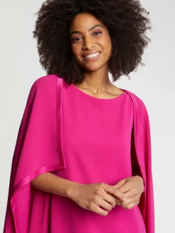 Paule Ka Robe Cape En Crepe Envers Satin<Femme Robes