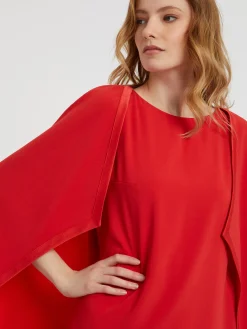 Paule Ka Robe Cape En Crepe Envers Satin<Femme Robes