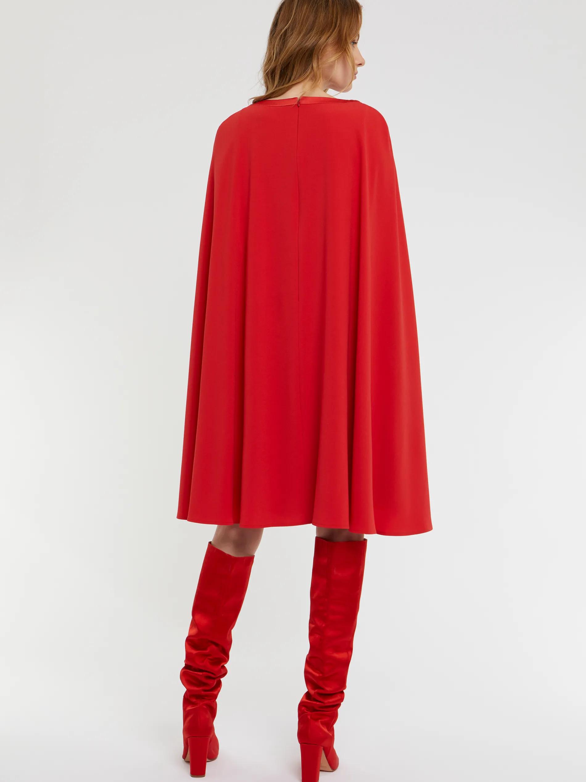 Paule Ka Robe Cape En Crepe Envers Satin<Femme Robes