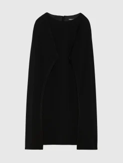 Paule Ka Robe Cape En Crepe Envers Satin<Femme Robes