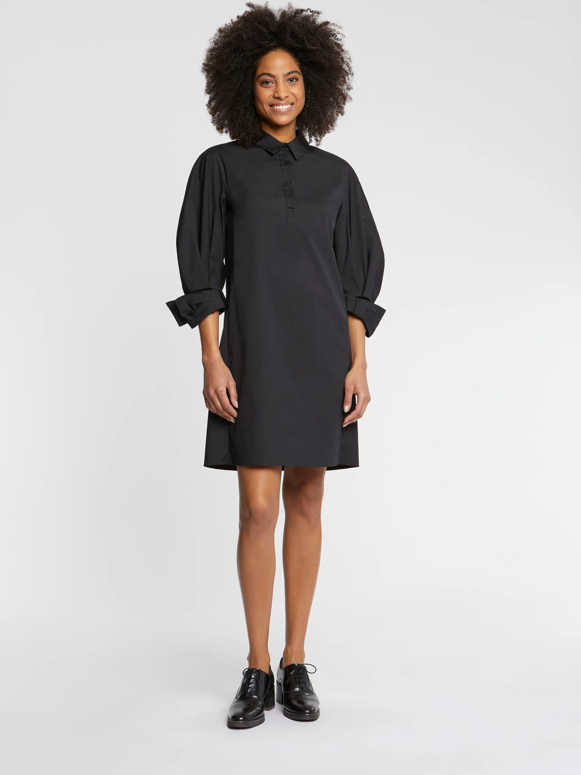 Paule Ka Robe Courte A Col Tunisien En Popeline De Coton<Femme Robes