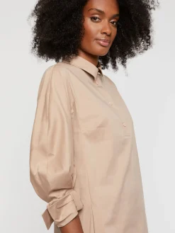 Paule Ka Robe Courte A Col Tunisien En Popeline De Coton<Femme Robes