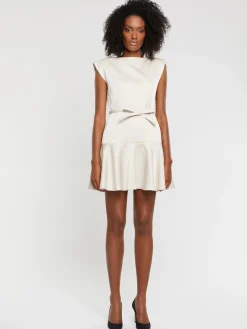 Paule Ka Robe Courte A Noeud En Satin Duchesse<Femme Robes