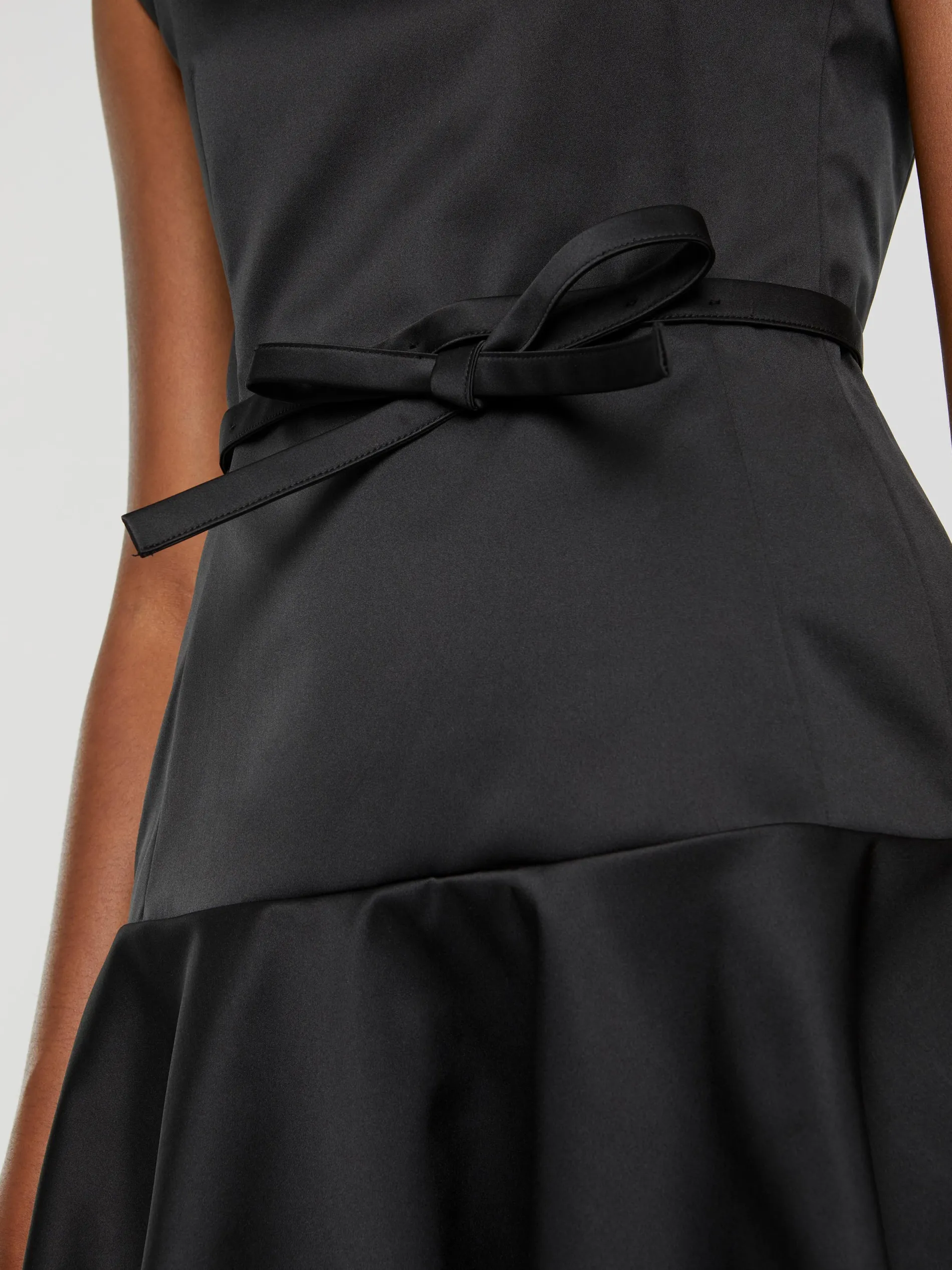 Paule Ka Robe Courte A Noeud En Satin Duchesse<Femme Robes