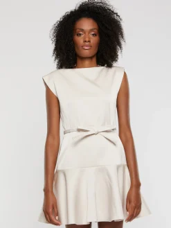 Paule Ka Robe Courte A Noeud En Satin Duchesse<Femme Robes