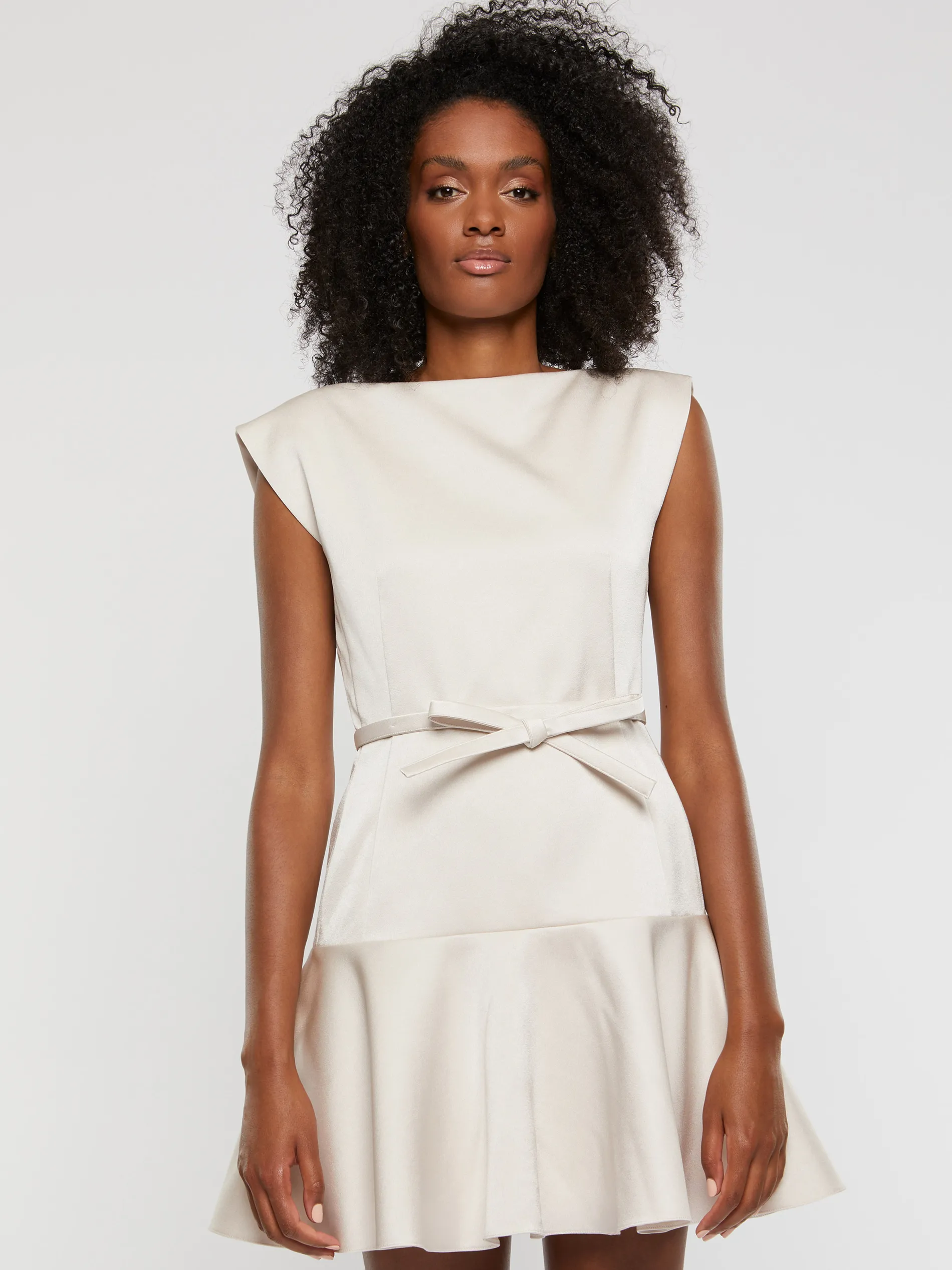 Paule Ka Robe Courte A Noeud En Satin Duchesse<Femme Robes