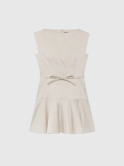 Paule Ka Robe Courte A Noeud En Satin Duchesse<Femme Robes