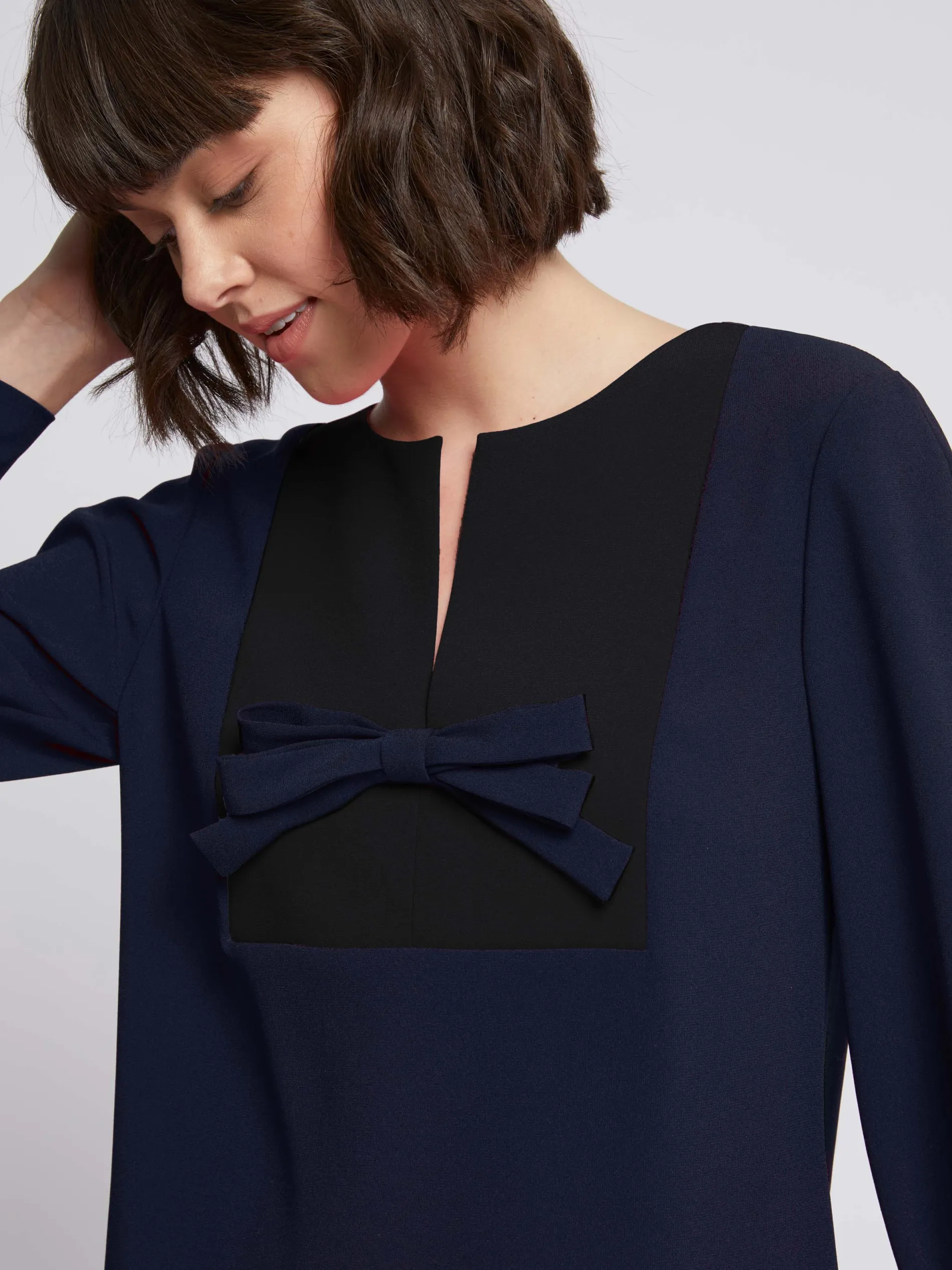 Paule Ka Robe Courte A Noeuds En Crepe Envers Satin<Femme Robes