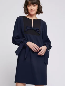 Paule Ka Robe Courte A Noeuds En Crepe Envers Satin<Femme Robes