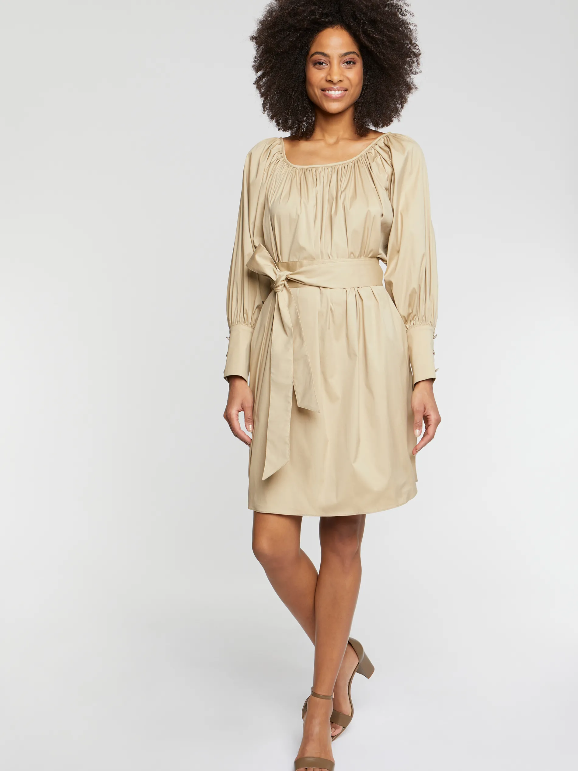 Paule Ka Robe Courte A Noeuds En Popeline De Coton<Femme Robes