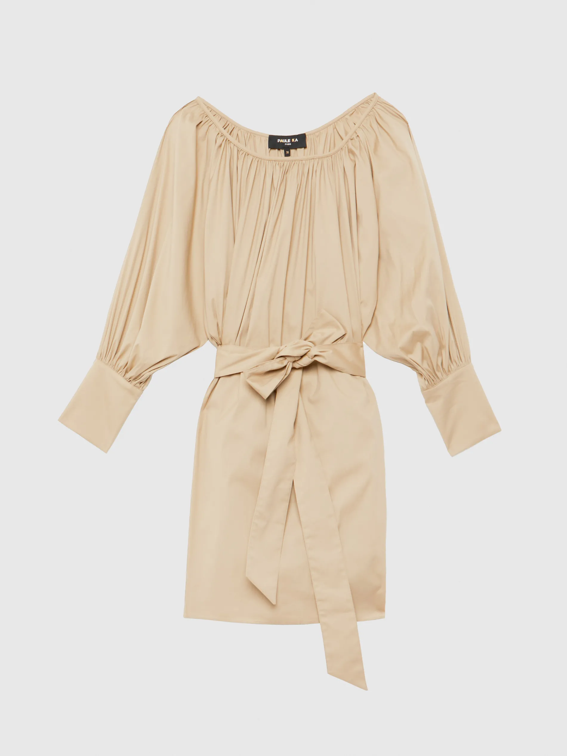 Paule Ka Robe Courte A Noeuds En Popeline De Coton<Femme Robes