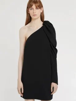 Paule Ka Robe Courte Asymetrique En Crepe Envers Satin<Femme Robes