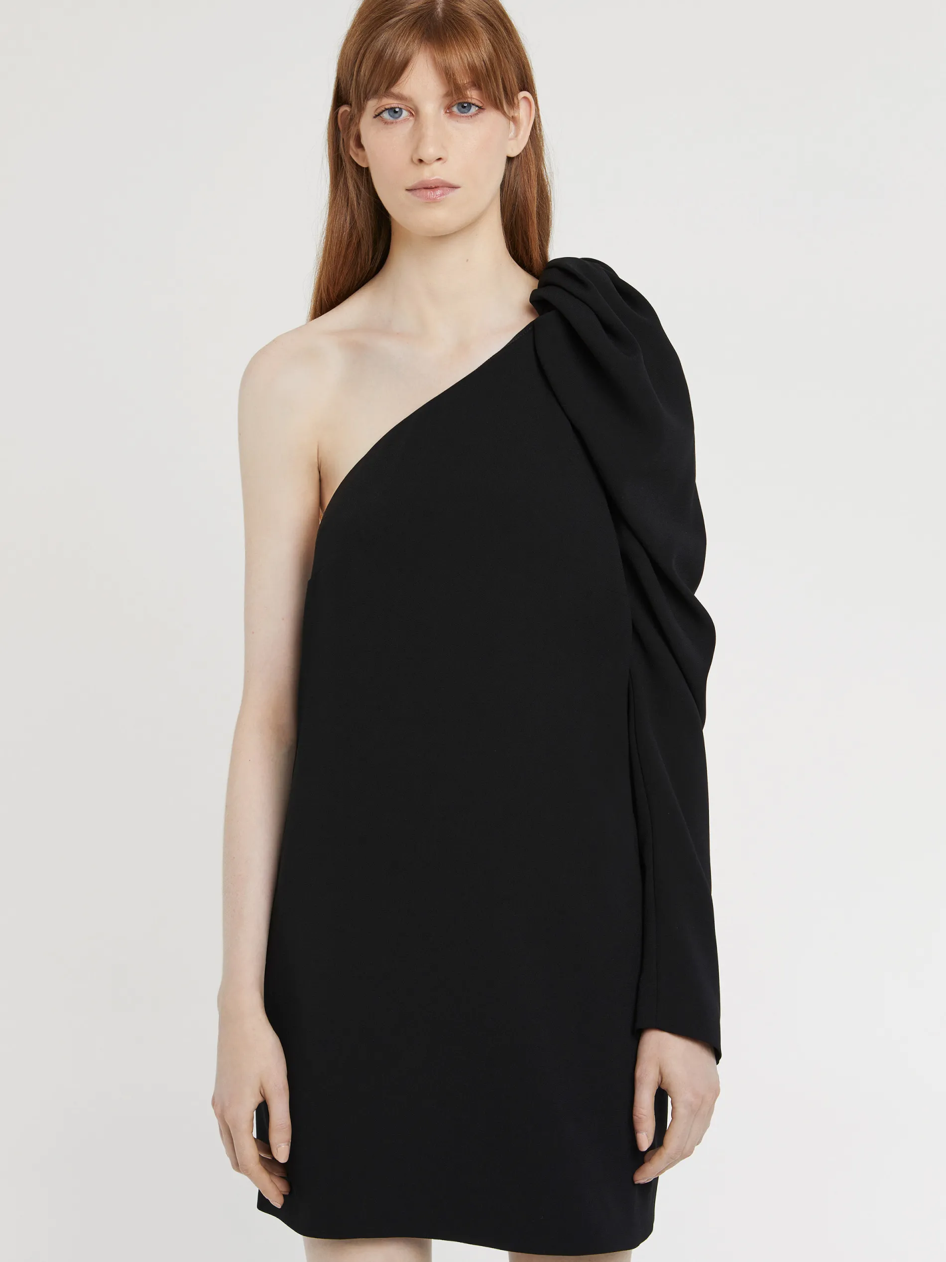 Paule Ka Robe Courte Asymetrique En Crepe Envers Satin<Femme Robes
