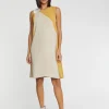 Paule Ka Robe Courte Bicolore En Tissu Crepe<Femme Robes