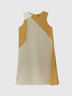 Paule Ka Robe Courte Bicolore En Tissu Crepe<Femme Robes