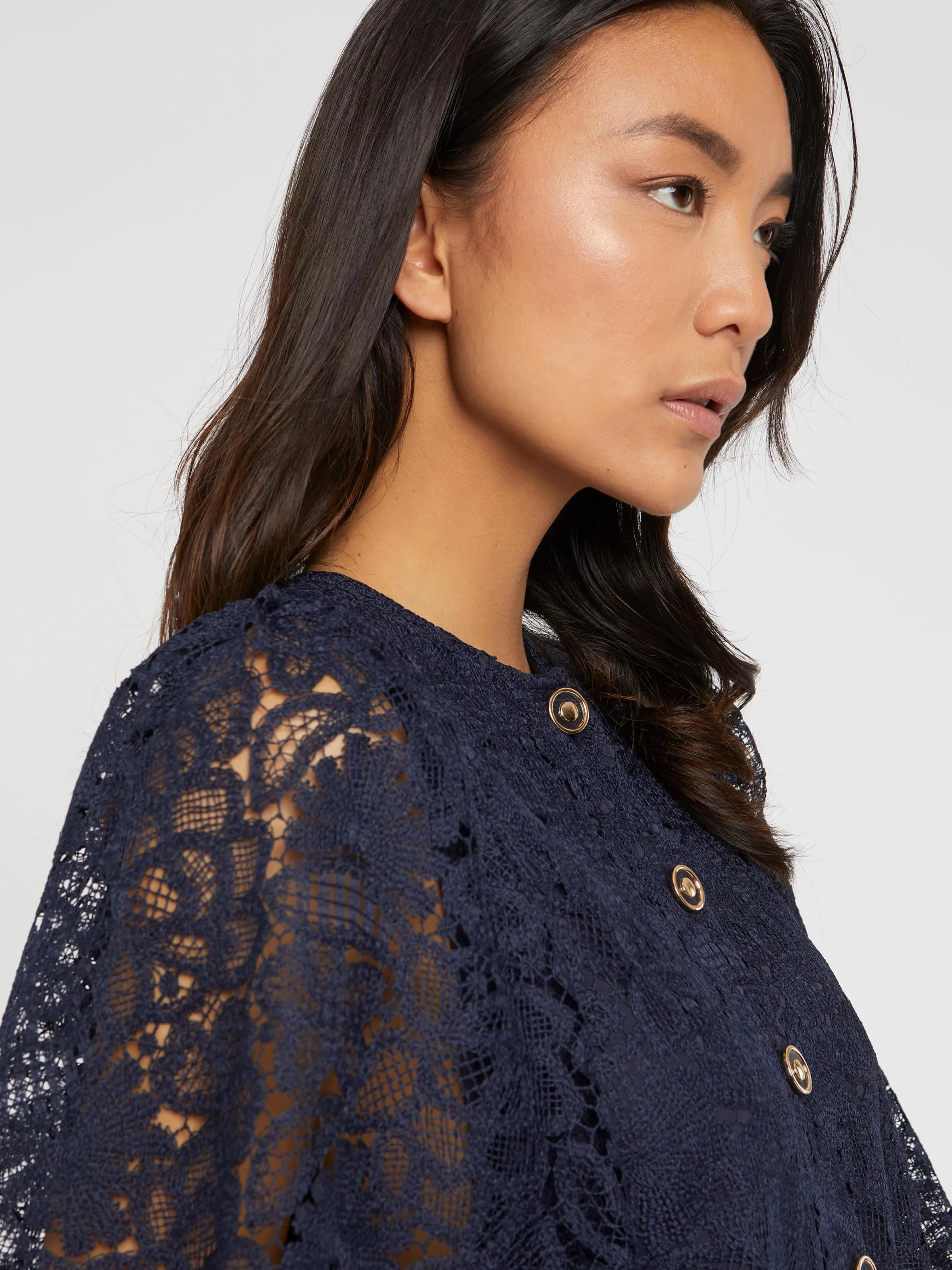 Paule Ka Robe Courte Boutonnee En Dentelle<Femme Robes
