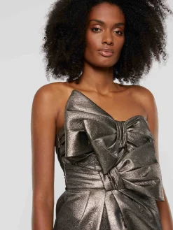 Paule Ka Robe Courte Bustier De Ceremonie En Lame<Femme Robes