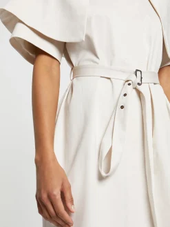 Paule Ka Robe Courte Ceinture En Satin De Coton<Femme Robes