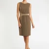 Paule Ka Robe Courte Coupe Droite En Tissu Crepe<Femme Robes