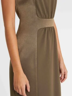 Paule Ka Robe Courte Coupe Droite En Tissu Crepe<Femme Robes