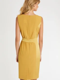 Paule Ka Robe Courte Coupe Droite En Tissu Crepe<Femme Robes