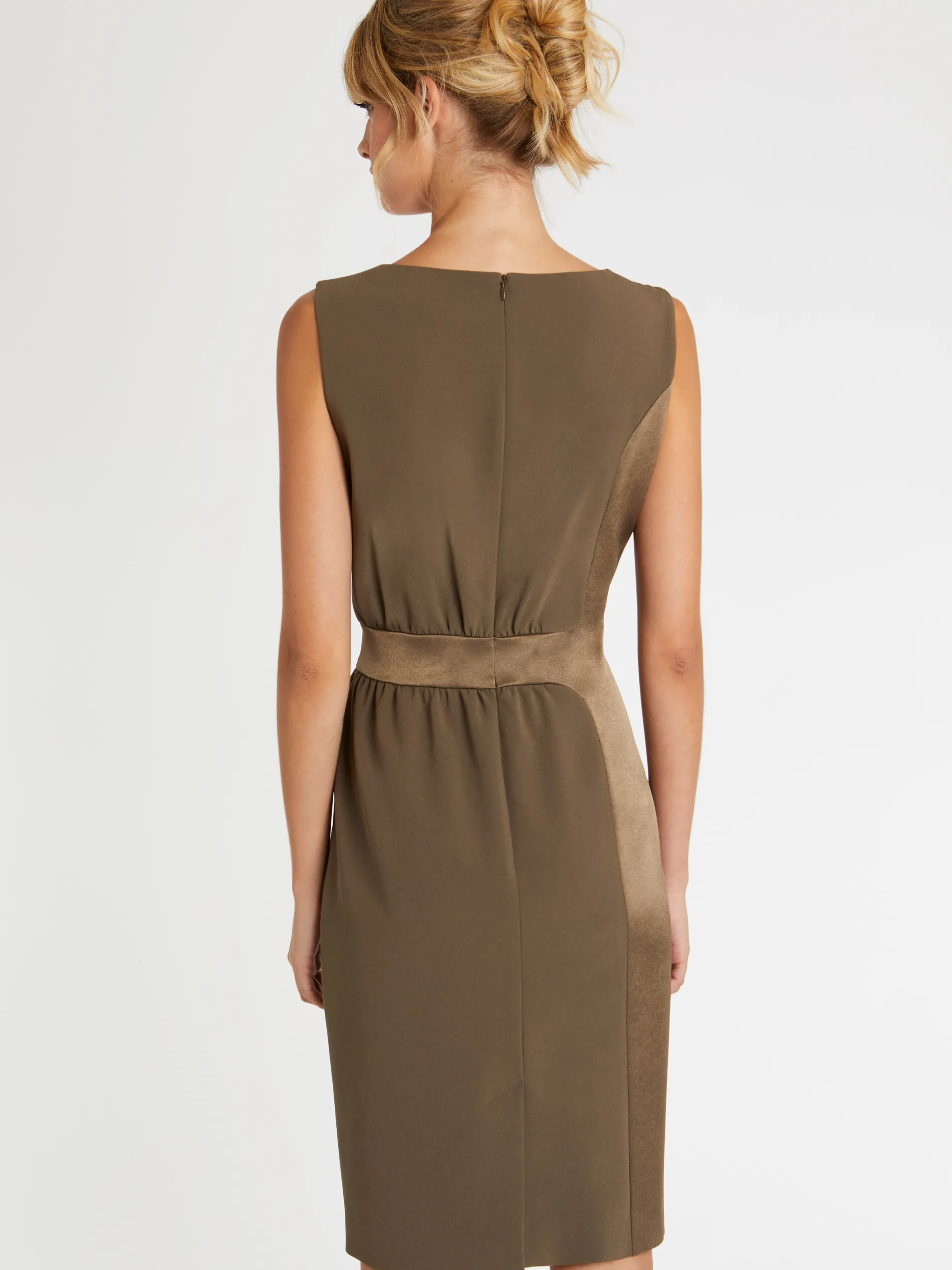 Paule Ka Robe Courte Coupe Droite En Tissu Crepe<Femme Robes
