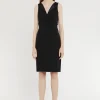 Paule Ka Robe Courte Croisee En Crepe Envers Satin<Femme Robes