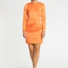 Paule Ka Robe Courte Croisee En Crepe De Satin<Femme Robes