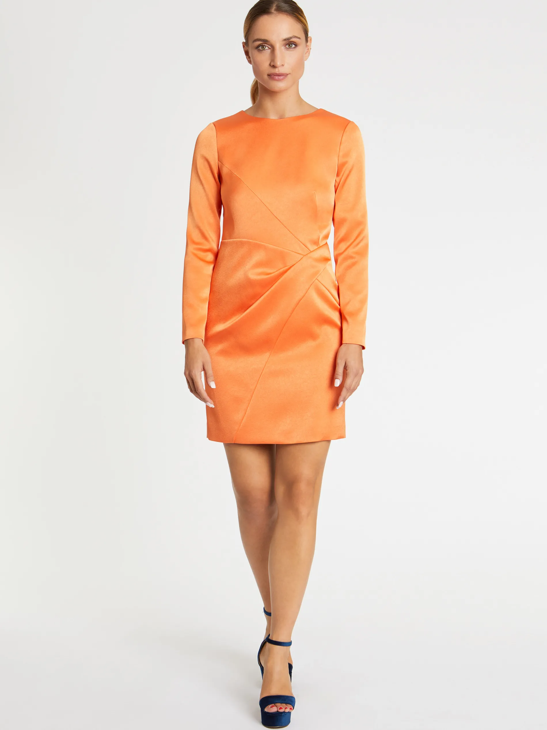 Paule Ka Robe Courte Croisee En Crepe De Satin<Femme Robes